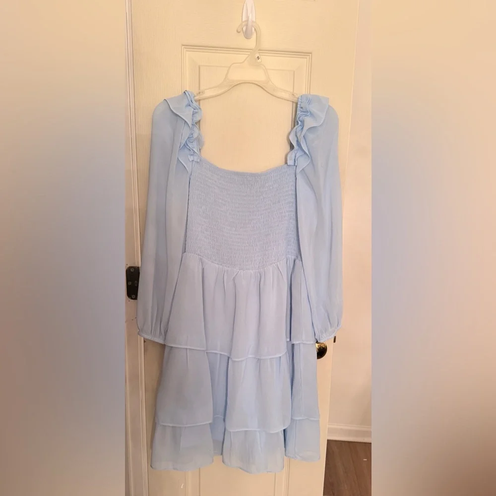 Byinns — Blue Ruffle Dress - Picture 3 of 4